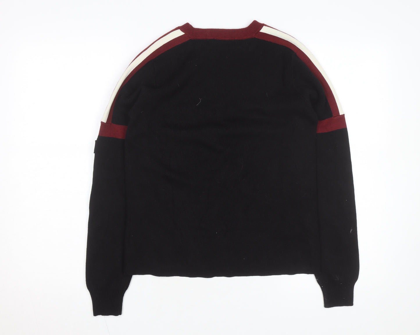G-Star RAW Women's Black Crew Neck Cotton Jumper Size M