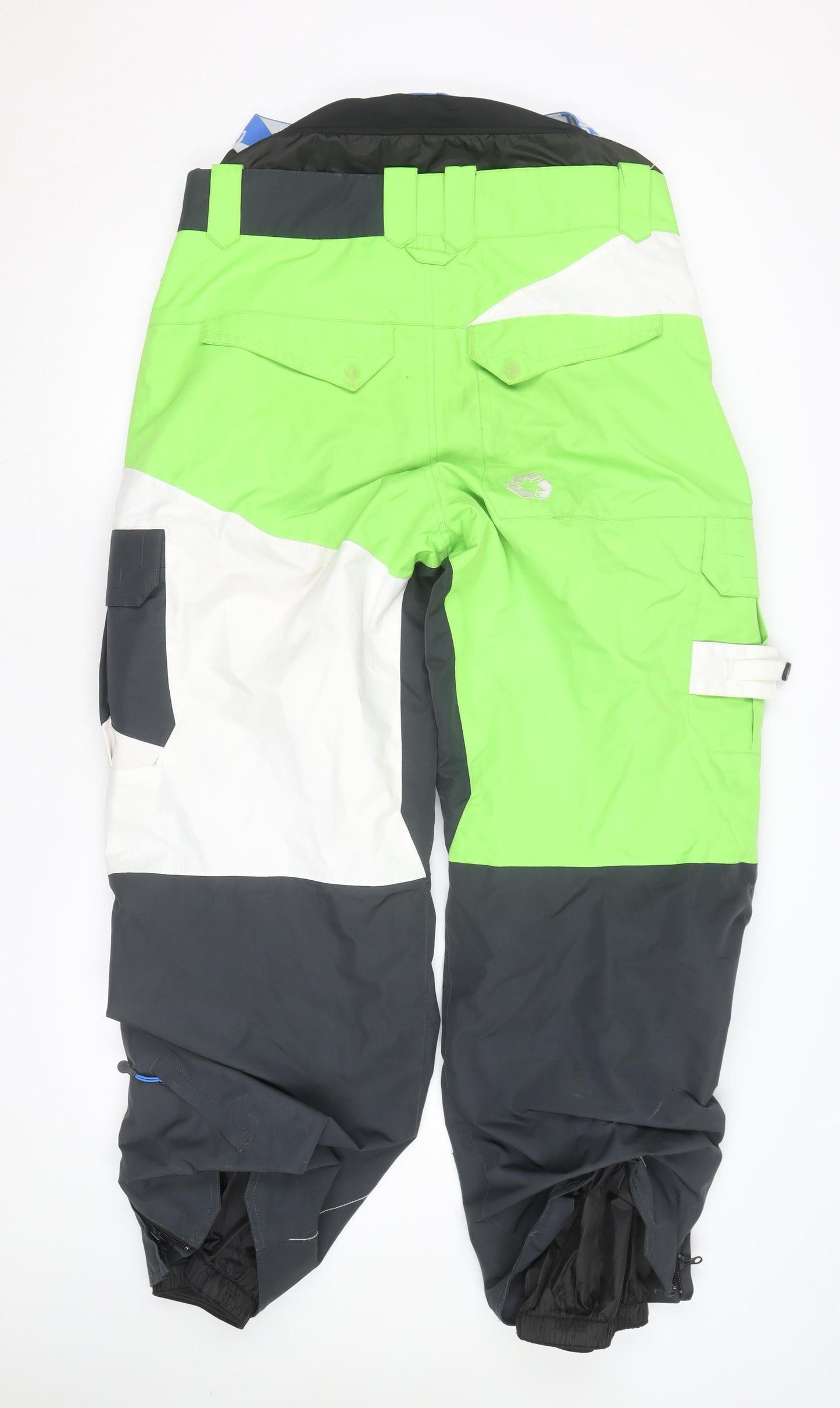 Picture Organic Clothing Mens Green Black Ski Snow Pants L Waterproof