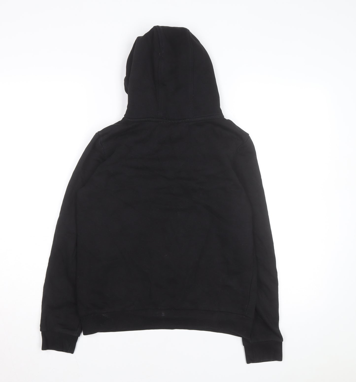 Métissier Paris Men's Black Pullover Hoodie Size L Fleece Logo Sweatshirt