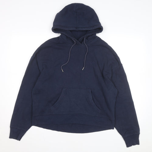 Hollister Men's Blue Pullover Hoodie M Cotton Blend Casual