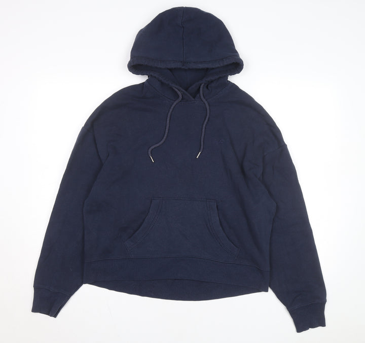 Hollister Men's Blue Pullover Hoodie M Cotton Blend Casual