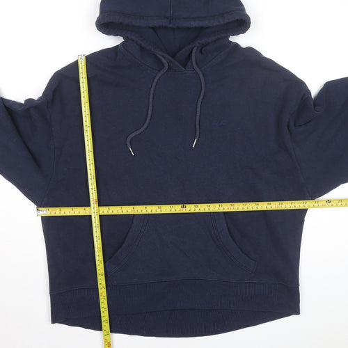 Hollister Men's Blue Pullover Hoodie M Cotton Blend Casual