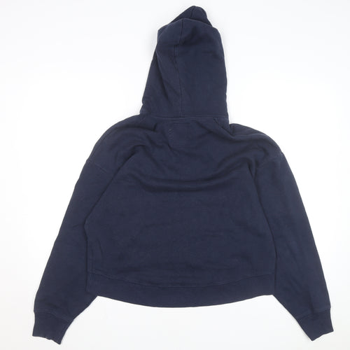 Hollister Men's Blue Pullover Hoodie M Cotton Blend Casual