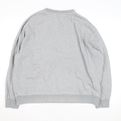Nike Men's Grey XL Pullover Crew Neck Sweatshirt with Logo
