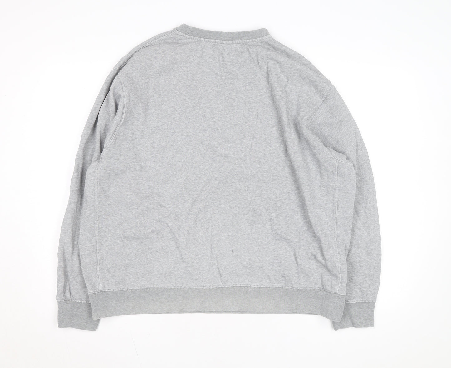 Nike Men's Grey XL Pullover Crew Neck Sweatshirt with Logo