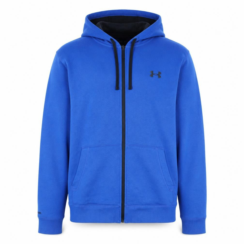 Under Armour Men's Blue Full Zip Hoodie Size L Relaxed Fit
