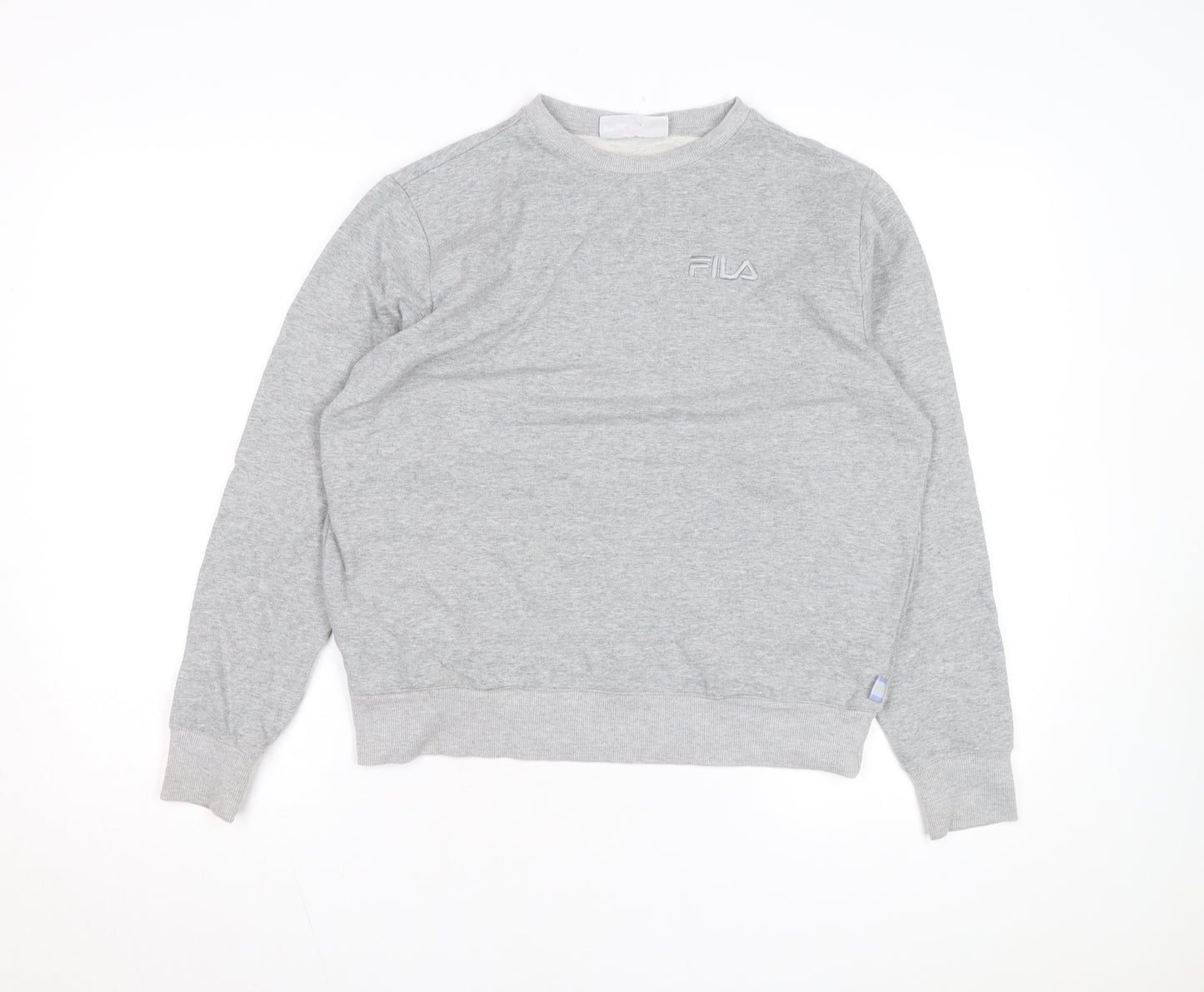 FILA Men's Grey Crew Neck Regular Fit Sweatshirt M