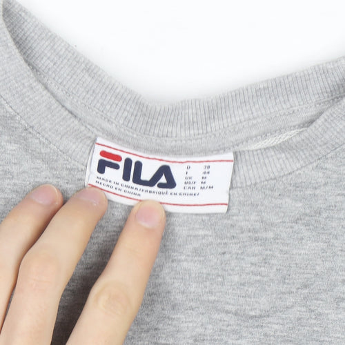 FILA Men's Grey Crew Neck Regular Fit Sweatshirt M