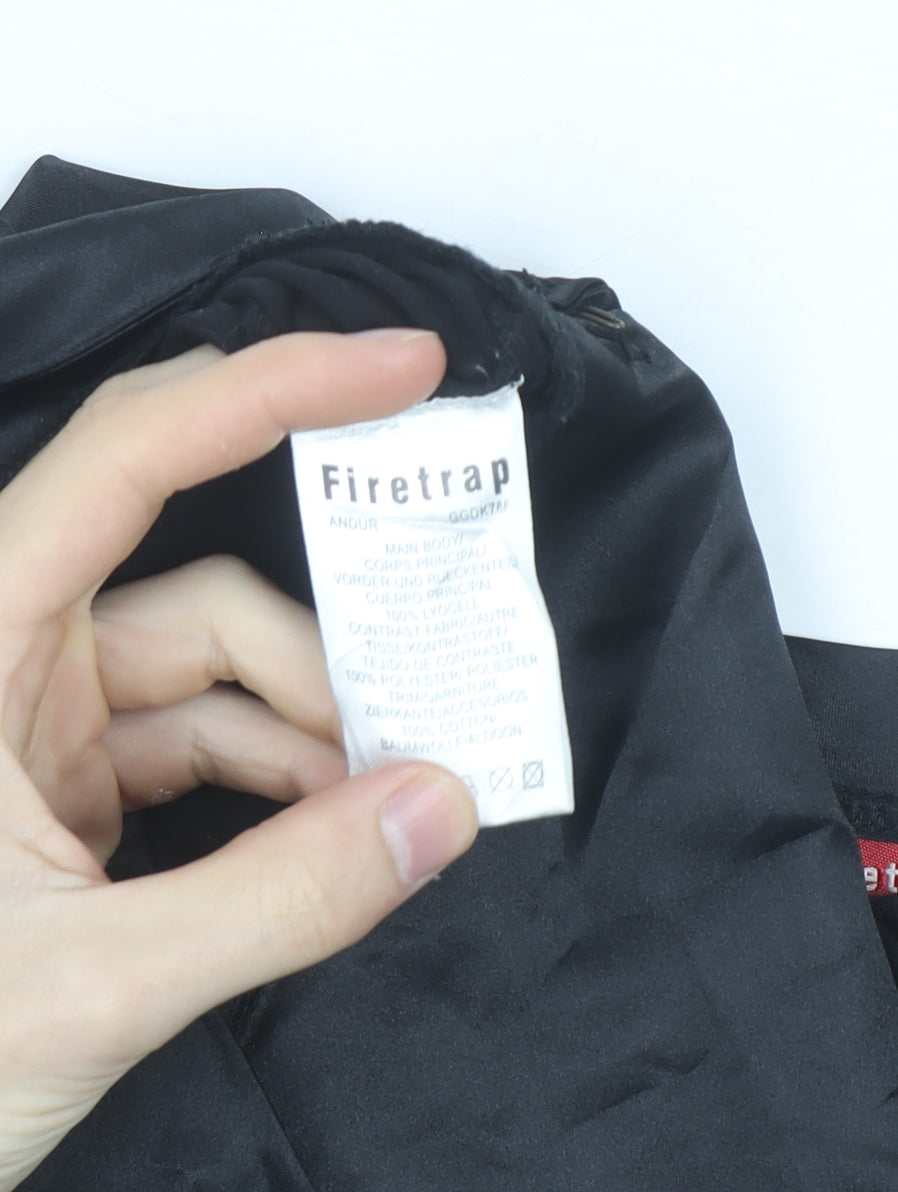 Firetrap Women's Black Short Sleeve Boat Neck Blouse Size S