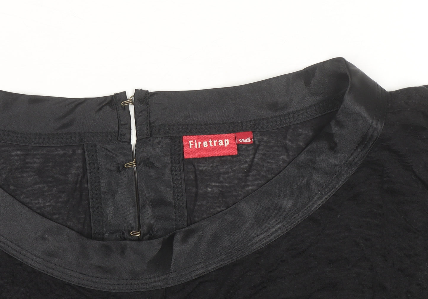 Firetrap Women's Black Short Sleeve Boat Neck Blouse Size S