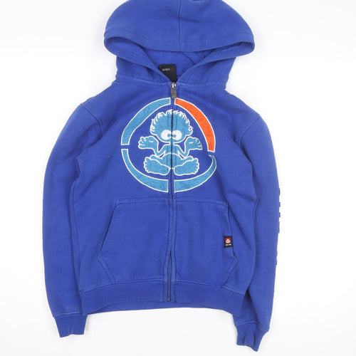 Saltrock Boys Blue Full Zip Hoodie 7-8 Years Cotton Blend Casual