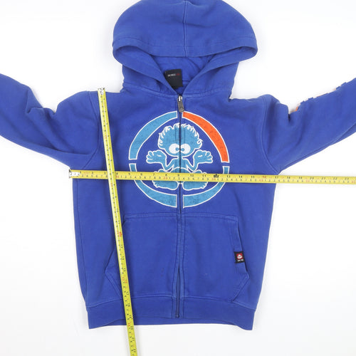 Saltrock Boys Blue Full Zip Hoodie 7-8 Years Cotton Blend Casual