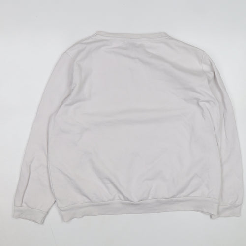 Stranger Things Women White Graphic Pullover Sweatshirt XL