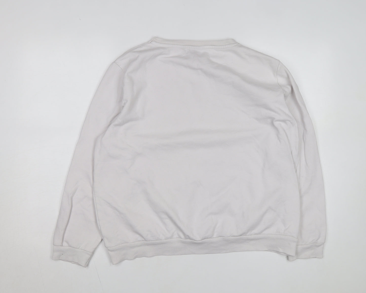 Stranger Things Women White Graphic Pullover Sweatshirt XL