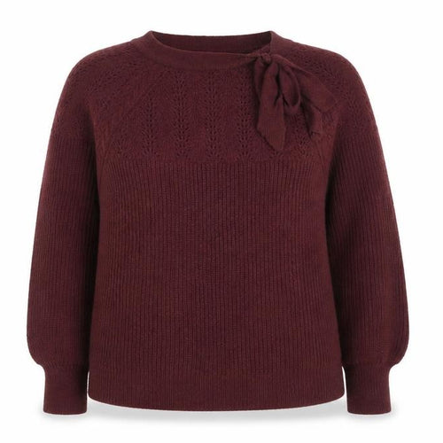 Love & Roses Women’s Red Bow Neck Knit Jumper Size 16
