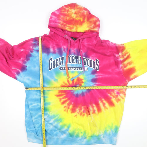 Isaac's Designs Sports Women's Multicoloured Tie-Dye Pullover Hoodie XL