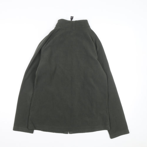 nx Women's Green Fleece Full Zip Jacket UK 14 Regular Fit