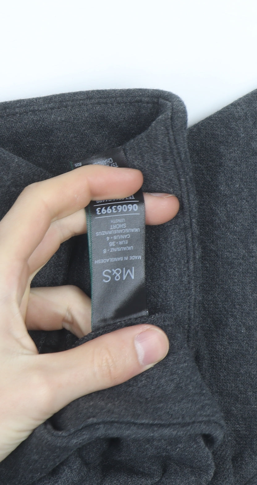 Marks and Spencer Women's Grey Jersey Leggings Size 8