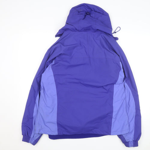 Mountain Warehouse Womens Purple Waterproof Hooded Parka Jacket Size 16