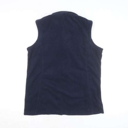 Regatta Women's Blue Fleece Sleeveless Basic Jacket Size 8