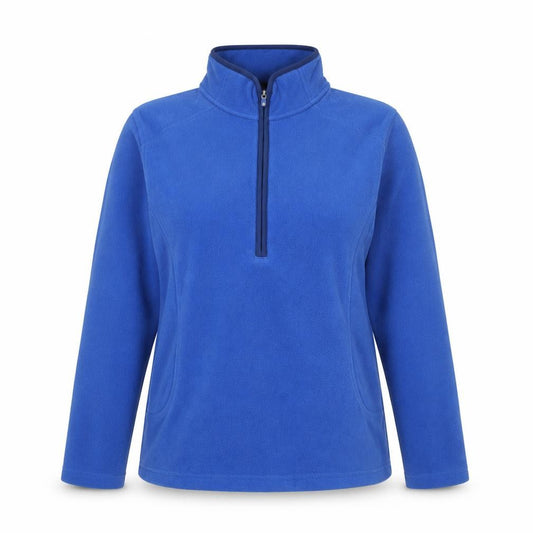 Lands' End Women's Blue Fleece 1/2 Zip Basic Jacket Size M Regular