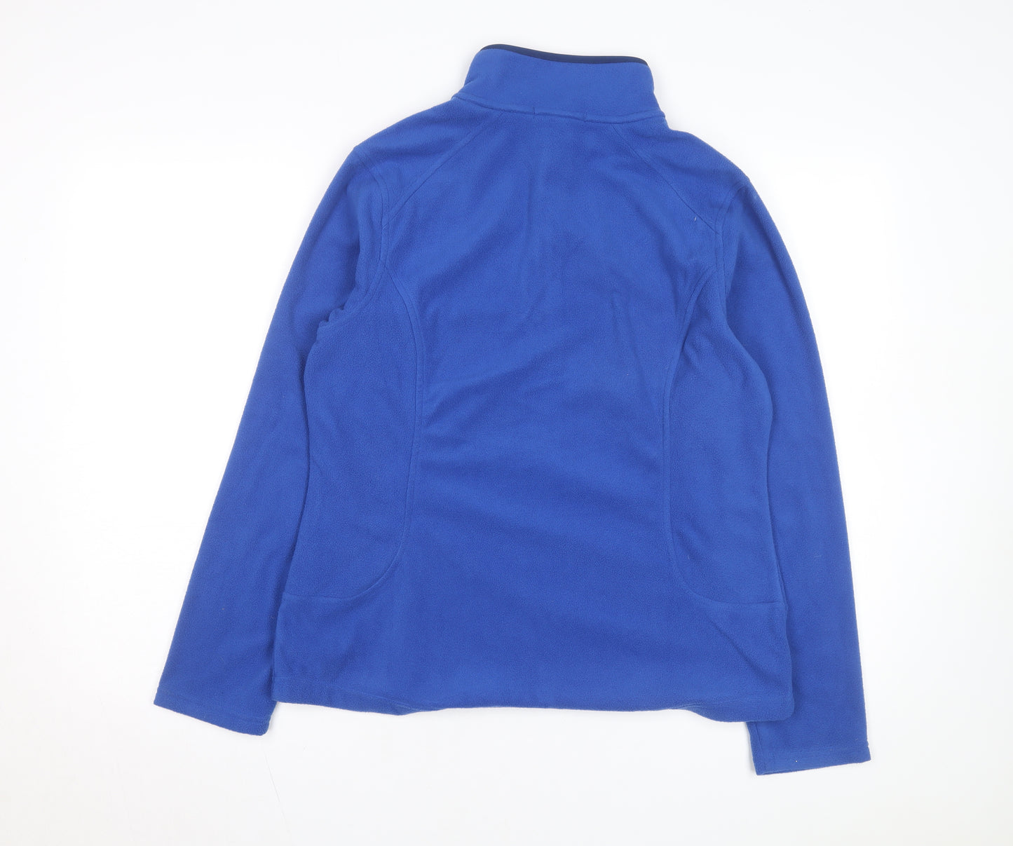 Lands' End Women's Blue Fleece 1/2 Zip Basic Jacket Size M Regular