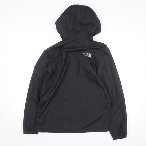 The North Face Boys Black L Hooded Waterproof Rain Coat Jacket