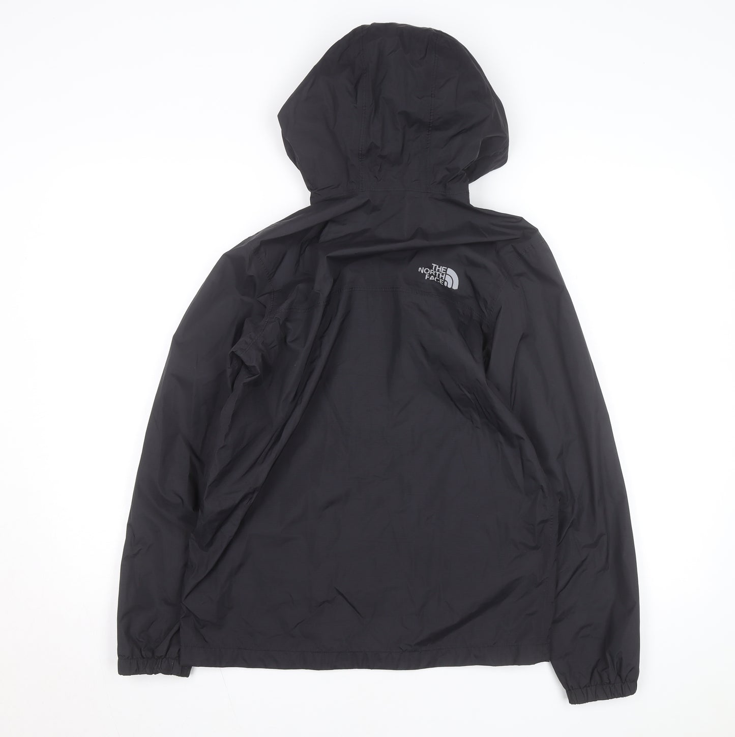 The North Face Boys Black L Hooded Waterproof Rain Coat Jacket