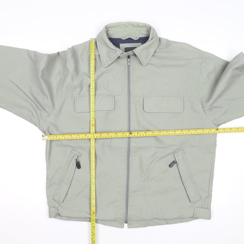 Duck and Cover Men's Grey Cotton Full Zip Casual Jacket M