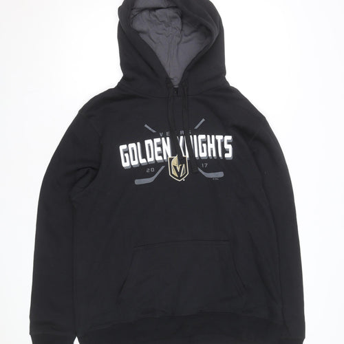 NHL Mens Black XL Pullover Hoodie Golden Knights Graphic Fleece