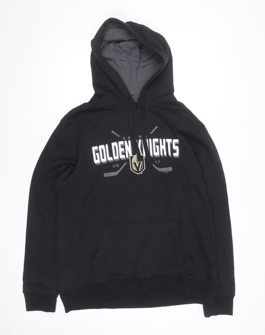 NHL Mens Black XL Pullover Hoodie Golden Knights Graphic Fleece