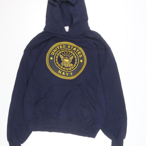 Soffe Men’s Blue United States Navy Pullover Hoodie Size M