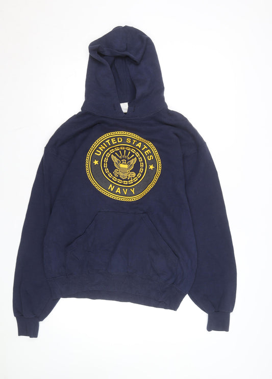 Soffe Men’s Blue United States Navy Pullover Hoodie Size M