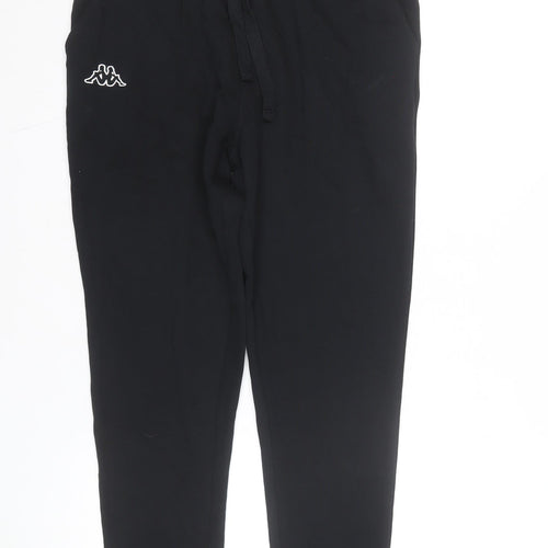 Kappa Men's Black Jogger Trousers Medium Fleece Activewear