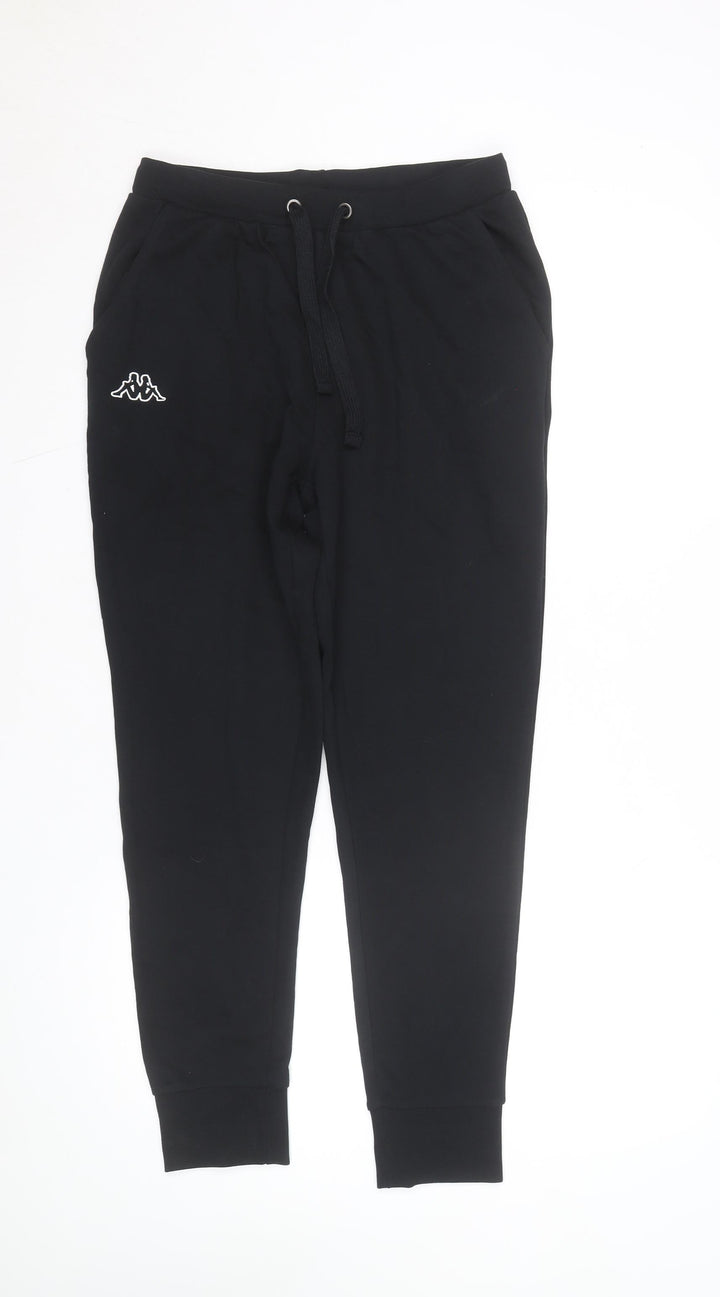 Kappa Men's Black Jogger Trousers Medium Fleece Activewear