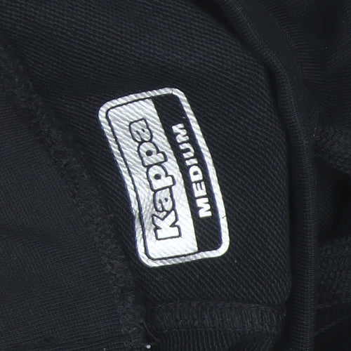 Kappa Men's Black Jogger Trousers Medium Fleece Activewear