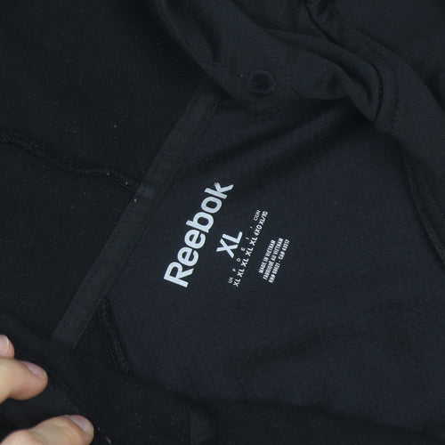 Reebok Men's Black XL Full Zip Hoodie Sportswear