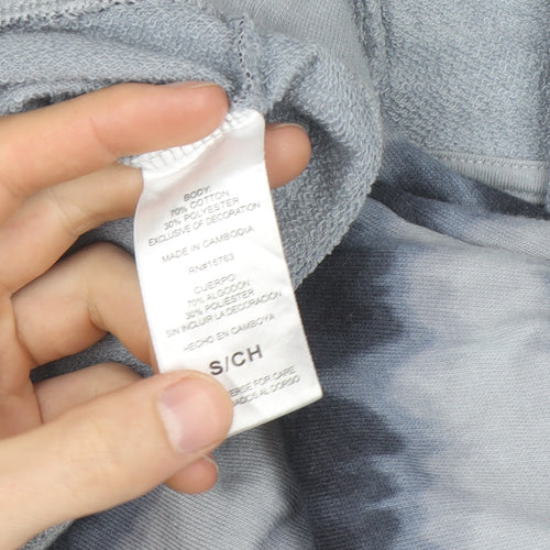 Champion Men's Blue Tie-Dye Pullover Hoodie Size S Regular Fit