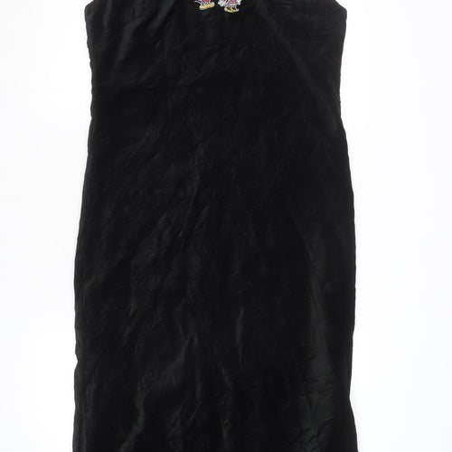 Disney Store Women’s Black Velvet Sheath Dress M Mickey Minnie