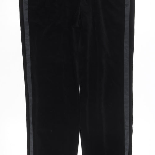 Emanuel Ungaro Liberté Women’s Black Velvet Petite Formal Trousers Size 14