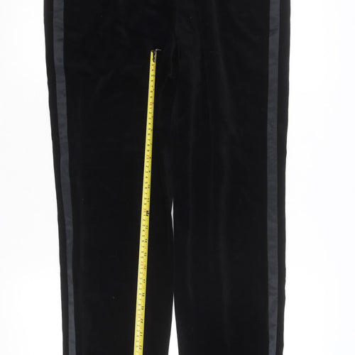 Emanuel Ungaro Liberté Women’s Black Velvet Petite Formal Trousers Size 14