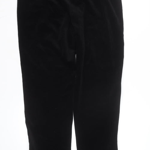 Emanuel Ungaro Liberté Women’s Black Velvet Petite Formal Trousers Size 14