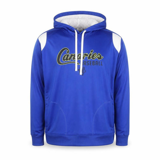 Team 365 Men Blue 2XL Baseball Hooded Track Jacket Polyester