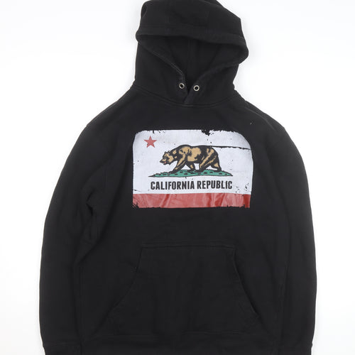 Lane Seven Men's Black California Republic Pullover Hoodie M