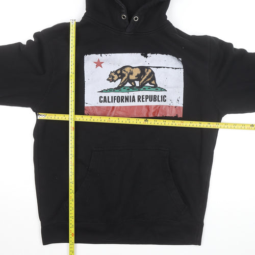 Lane Seven Men's Black California Republic Pullover Hoodie M