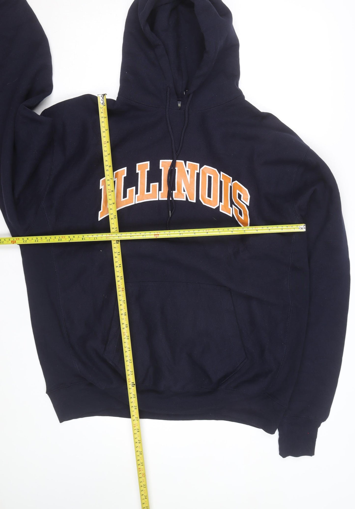 Steve and Barry's Men's Blue Illinois Pullover Hoodie L
