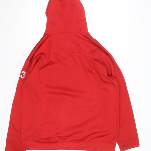 Kobe Men’s Red Pullover Hoodie L Hamilton Cardinals Baseball Graphic
