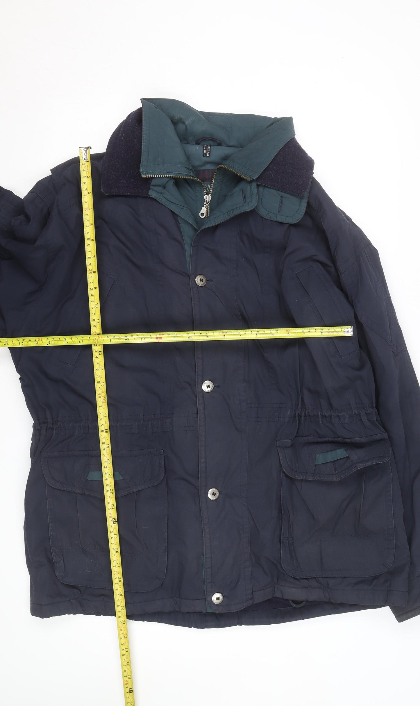 100% Jackets Men's Blue 44 Regular Field Jacket Outdoor Casual Coat