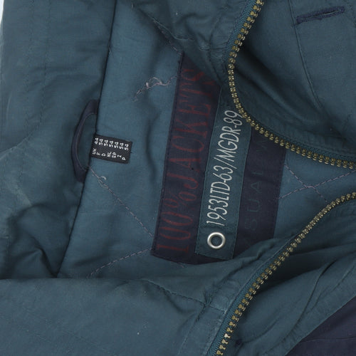 100% Jackets Men's Blue 44 Regular Field Jacket Outdoor Casual Coat