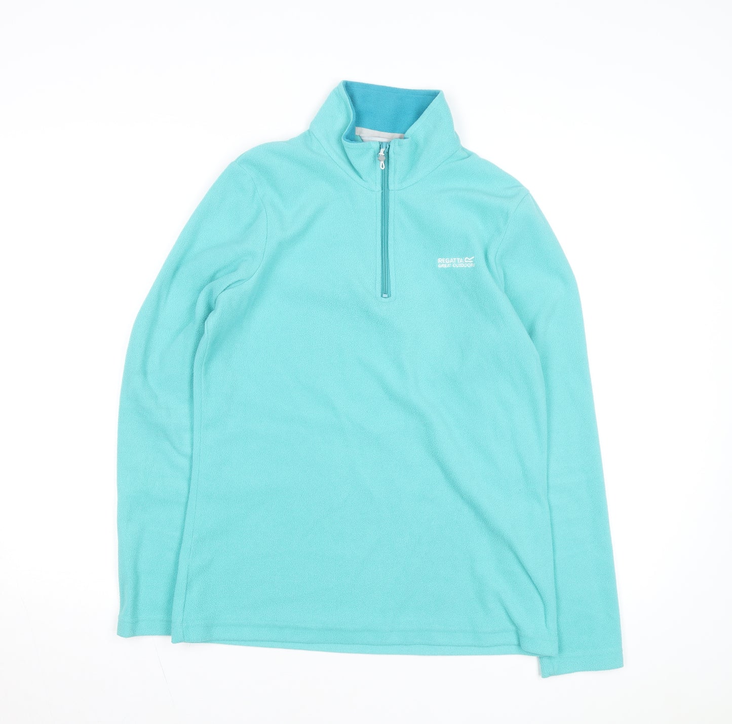 Regatta Women Blue Fleece Half Zip Lightweight Active Jacket Size 10